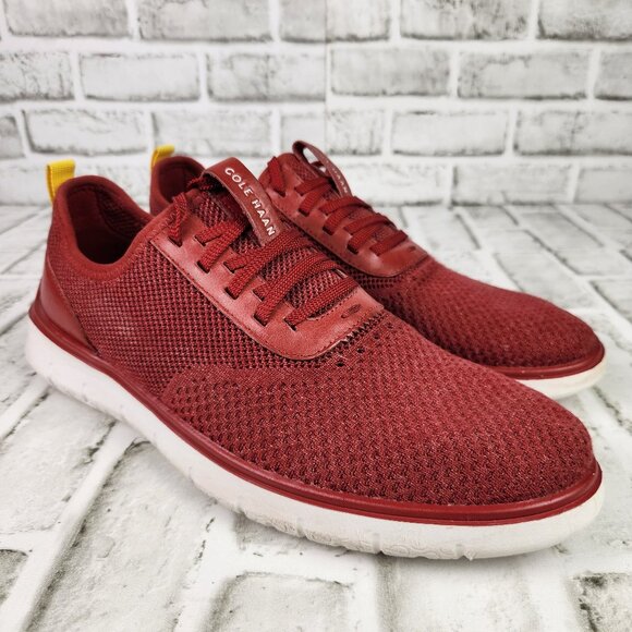 Cole Haan Generation ZeroGrand Men's Sz 10.5 Red Stitchlite Casual Shoes C30530 - Picture 1 of 10